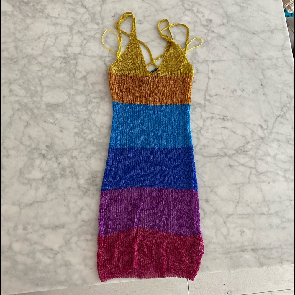 Multi colored Swim coverup